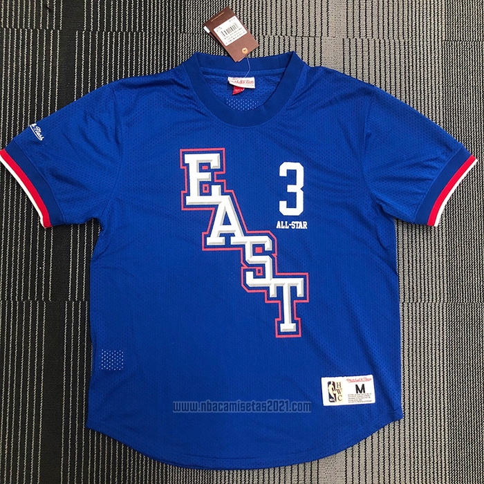 Camiseta Manga Corta All Star 2009 Allen Iverson #3 Azul